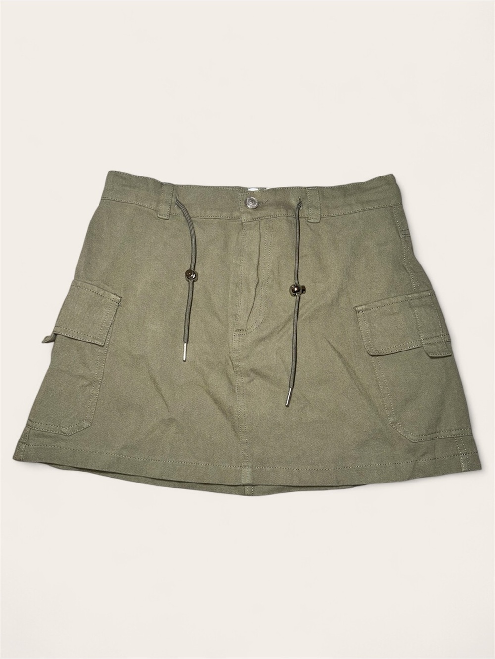 Princess Polly Olive Green Khaki Cargo Mini Skirt Size 6 NWT